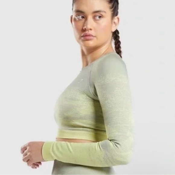 ୨୧ ･ﾟ✧ Gymshark Adapt Ombré Crop Top NWOT - Picture 3 of 7